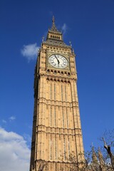 Fototapeta na wymiar London UK Big Ben clock