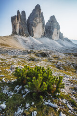 The Tre Cime di Lavaredo, in the Sexten Dolomites, Italy