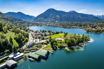 landscape at the lake tegernsee