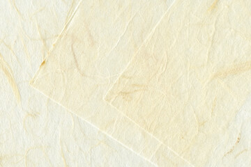 和紙テクスチャー背景(白色) 白い雲竜和紙を重ねた背景