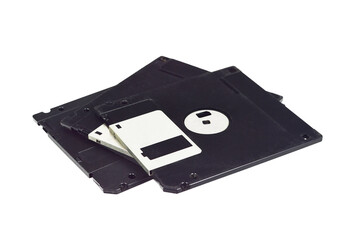 Floppy disks isolated on white background
