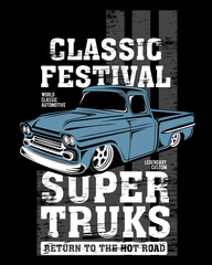 classic festival, illustration classic car