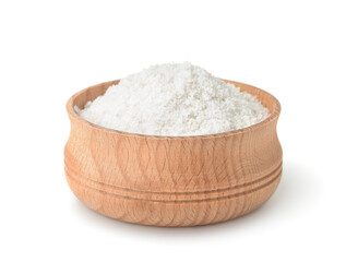 Wooden cup of salt