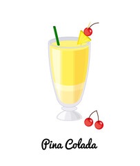 Pina Colada cocktail.