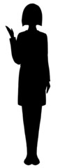 silhouette whole body of a woman 