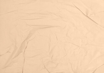 Brown Glue, Wrinkled and Crumpled Paper Texture