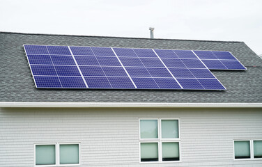solar panel installed on the apartment roof
