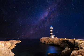 Faro Colonia San Jordi via lactea