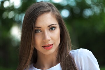 Fototapeta premium Portrait of a Beautiful Woman