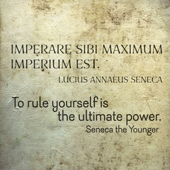 rule yourself Seneca Lat