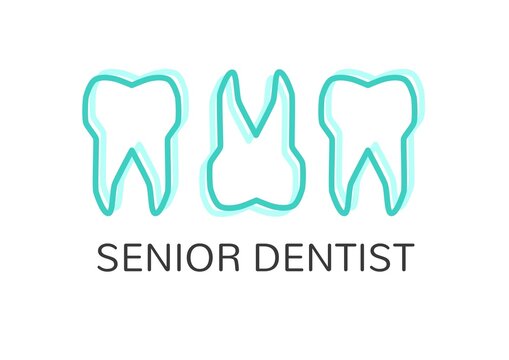 Composition of dental health text over teeth icon on blue background