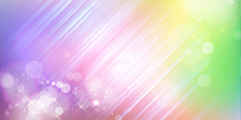 Fantastic glittery light abstract background in rainbow colors.