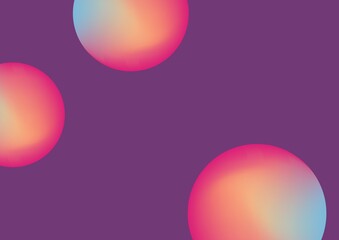 Composition of orange spots icon on purple background