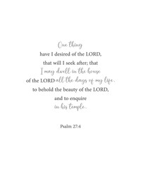 One thing have I desired of the LORD, Psalm 27:4, bible verse printable, christian wall decor, scripture wall print, Home wall decor, cute banner, Minimalist Print, creative card, vector illustration