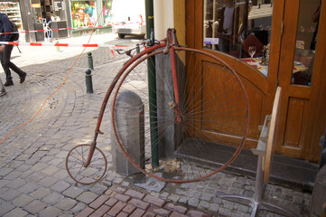 bicycles in the street