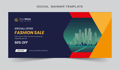 Social media cover vector templates fully editable, advertising design, web banner template