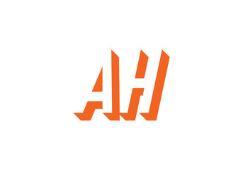 this is a AH latter icon design