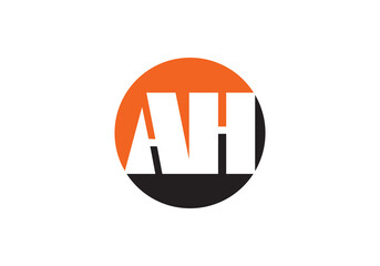 this is a creative AH latter icon design