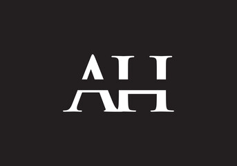 this is a creative AH latter icon design