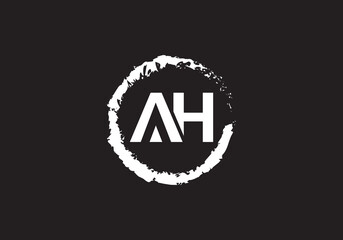 this is a creative AH latter icon design