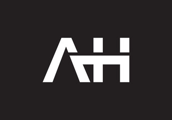 this is a creative AH latter icon design