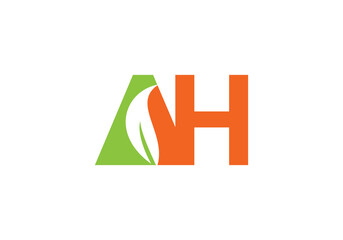 this is a creative AH latter icon design