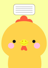 Notebook cover Composition book template Cover Chicken