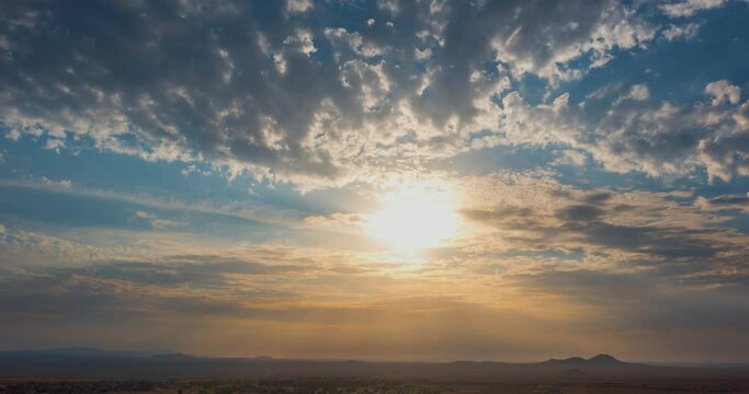 Mojave Desert Sunset time lapse