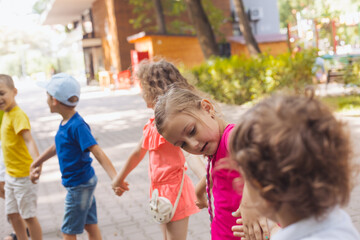 Summer celebration for active kids at park