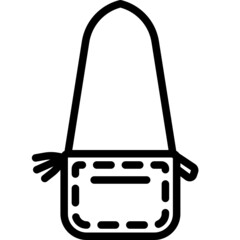 handbag line icon