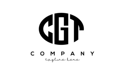 CGT three Letters creative circle logo design