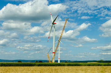 Crane for wind turbine assembly