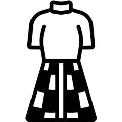 sweater solid line icon