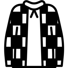 jacket solid line icon