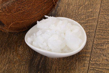 Dietary Coconut oil in the bowl