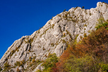 Fototapeta na wymiar Danube gorge at Djerdap in Serbia