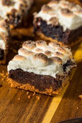 Sugary Homemade Chocolate Smores Brownies