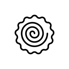 naruto, narutomaki, kamaboko, surimi, icon, fish, cake, traditional, japanese, topping, asian, cured, thin, slice, piece, cloud-shaped, spiral, whirlpool, ramen, noodles, vector, isolated, illustratio