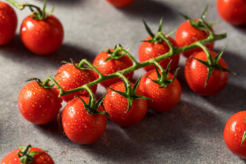 Healthy Organic Red Cherry Tomatoes