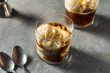 Boozy Frozen Amaro Float with Ice Cream