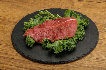 Raw beef steak for grill