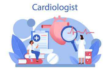 Cardiologist concept. Idea of heart care and medical diagnostic
