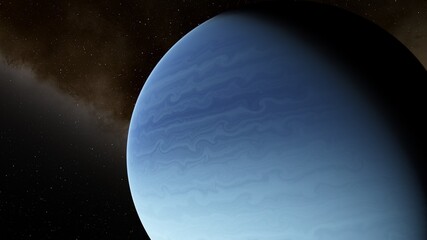 Planets and galaxy, science fiction wallpaper