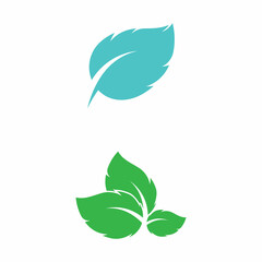 Leaf icon Vector Illustration design Logo template