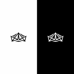 geometric crown modern unique fashion estate minimalism success logo
