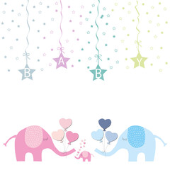 Felicitación por nacimiento de un bebé 2. © Lola Fdez. Nogales