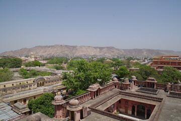 インド　世界遺産ジャイプールの旧市街　ピンクシティ