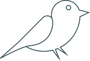 Bird icon flat. Illustration isolated vector sign symbol