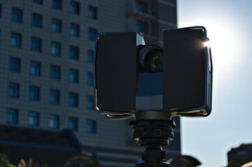 Laser scanner doing its high quality great job