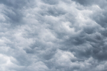 Dramatic cloudy sky before storm full frame background